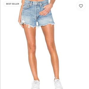 AGOLDE Parker Vintage Cut Off Shorts in Swapmeat